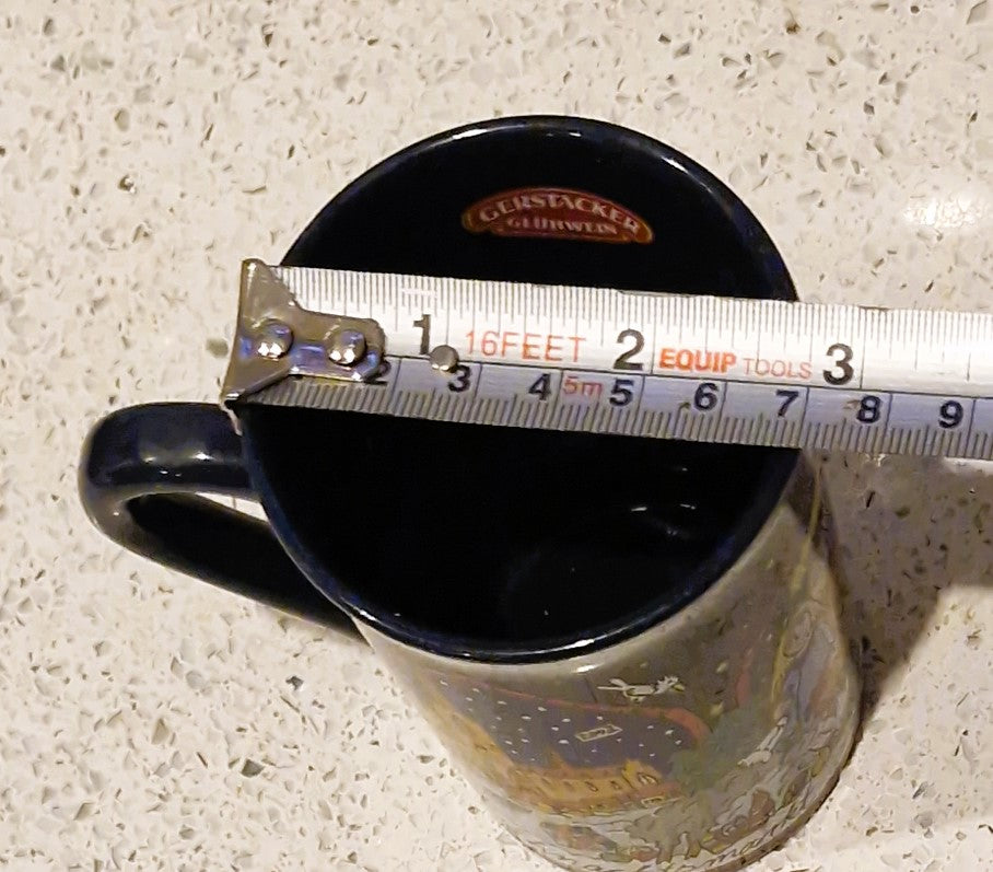 German Christmas Market, Gluhwein Mug, Christkindlesmarkt, Noel, Weihnachtsmarkt, 2002