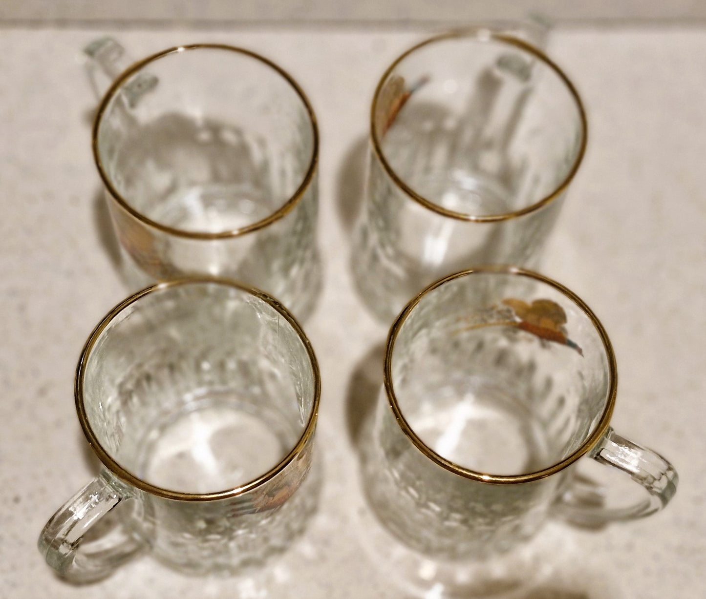 Bierglas mit Fasanen-Design, Fasanen-Pintglas, Fasanen-Krug, Jagd, Britisch, vergoldeter Rand, Geschenk