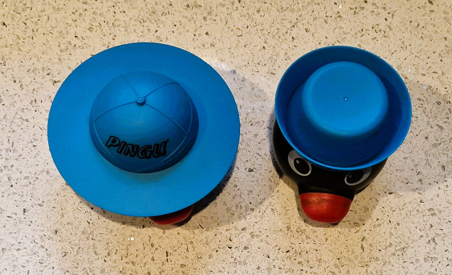 PIINGU, Pingu Ice Cream Tub, Hat as Lid, Very Rare, 90s Nostalgia, Vintage, Pingu Toys