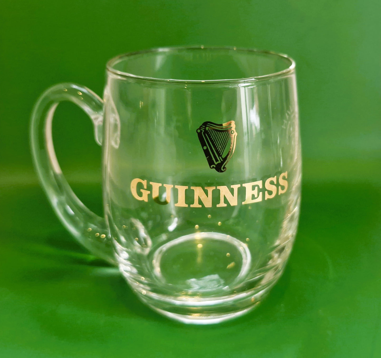 ORIGINAL, Guinness Half Pint Glasses, Vintage, 1968, Guinness Half Pint Glass, Gold Harp, Guinness, tankard, Half pint glass, 60s, Guinness Glass, Excellent Condition, RARE