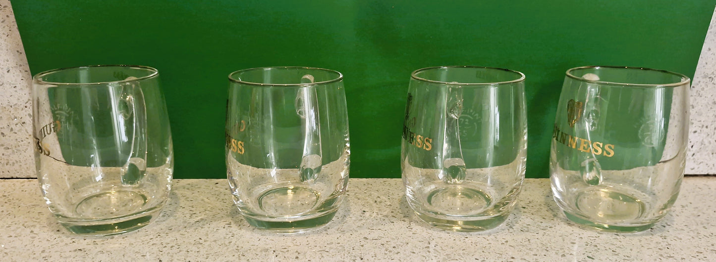 ORIGINAL, Guinness Half Pint Glasses, Vintage, 1968, Guinness Half Pint Glass, Gold Harp, Guinness, tankard, Half pint glass, 60s, Guinness Glass, Excellent Condition, RARE
