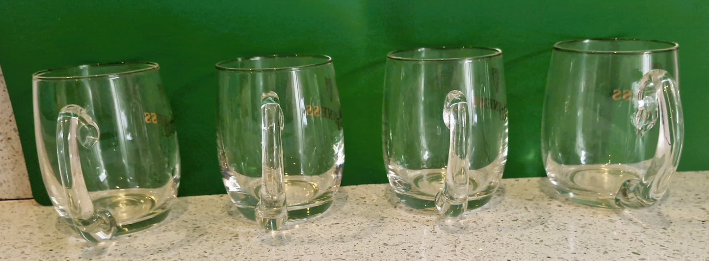 ORIGINAL, Guinness Half Pint Glasses, Vintage, 1968, Guinness Half Pint Glass, Gold Harp, Guinness, tankard, Half pint glass, 60s, Guinness Glass, Excellent Condition, RARE