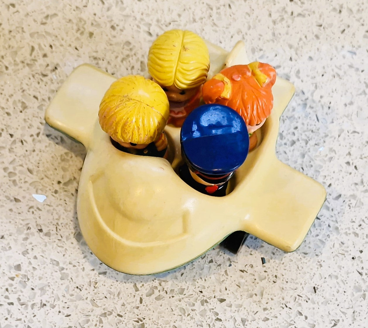 Vintage Tree Tots playset: Tree tots Plane and Pilot Figure - Palitoy Pop Up Tree House Character