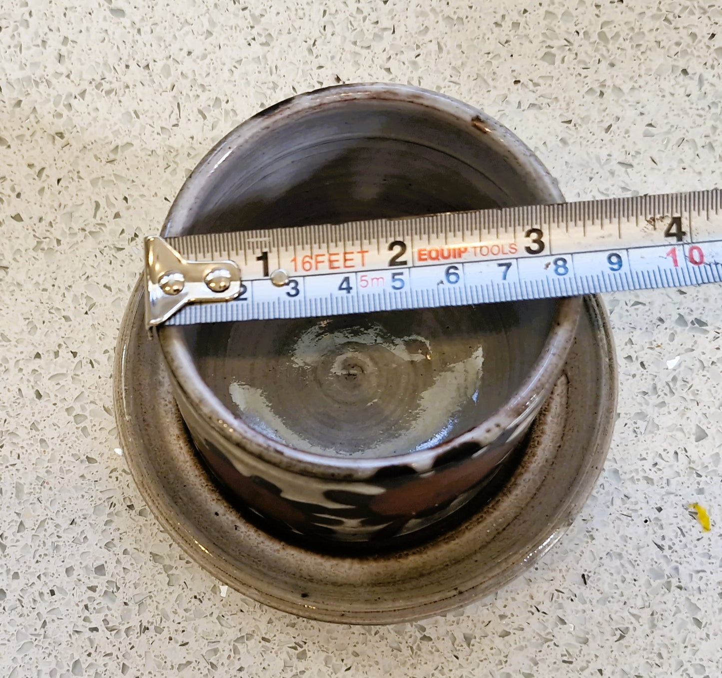 Briglin Studio Pottery Sunflower Sugar Bowl: Mid-Century Modern England