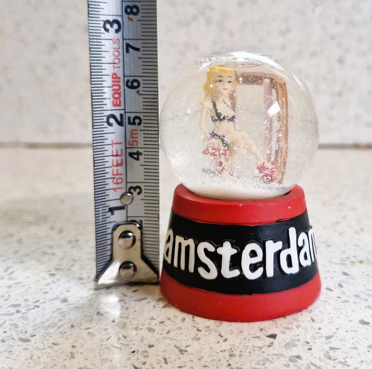 Amsterdam Snow Globe: Red Light District Souvenir