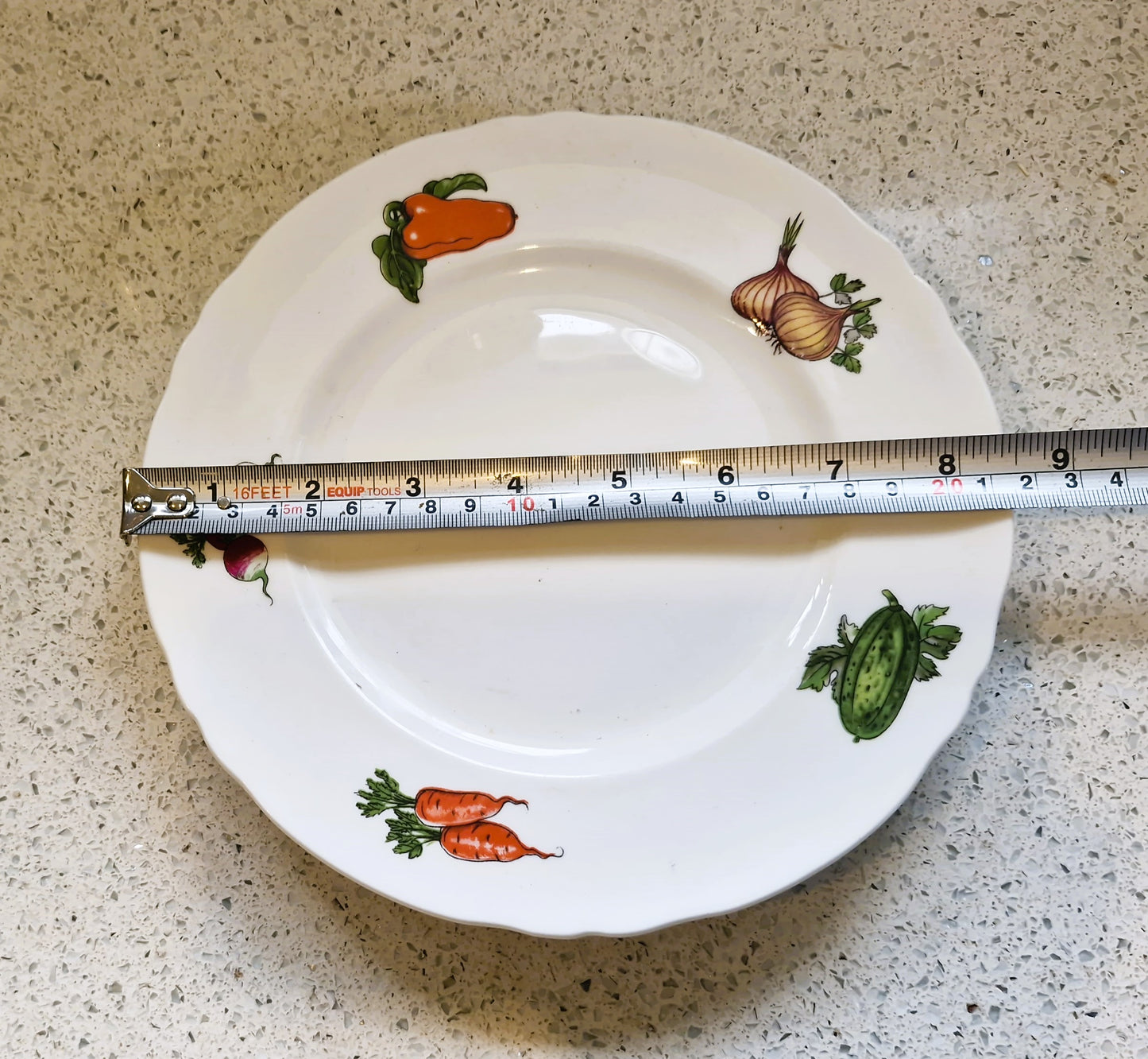 Mid-Century, Vegetable design, Pall Mall Salad Plates: Fine Bone China, England