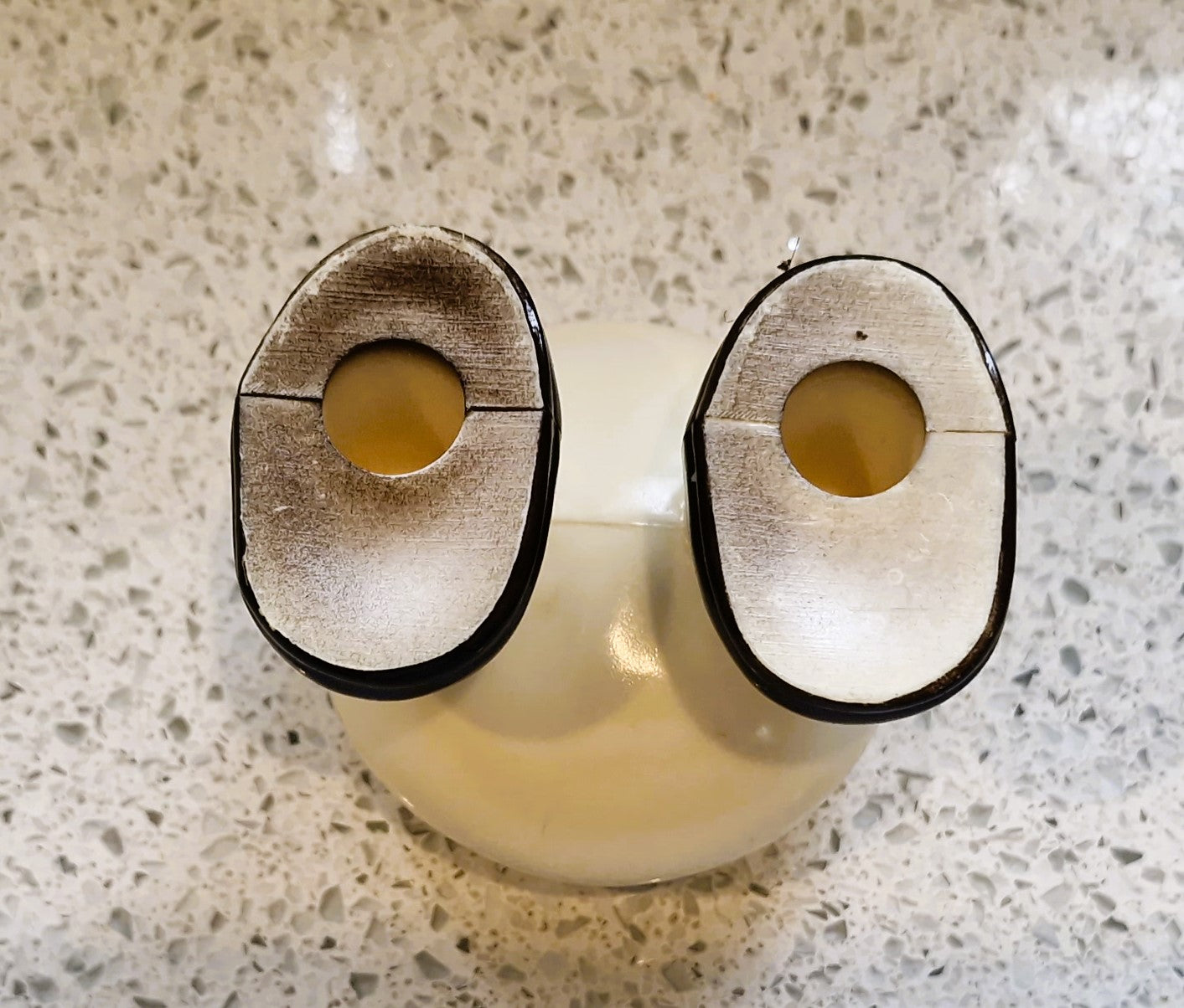 Vintage Eggs on Legs Egg cup, Walking Egg cup, MCM, Bakerlite