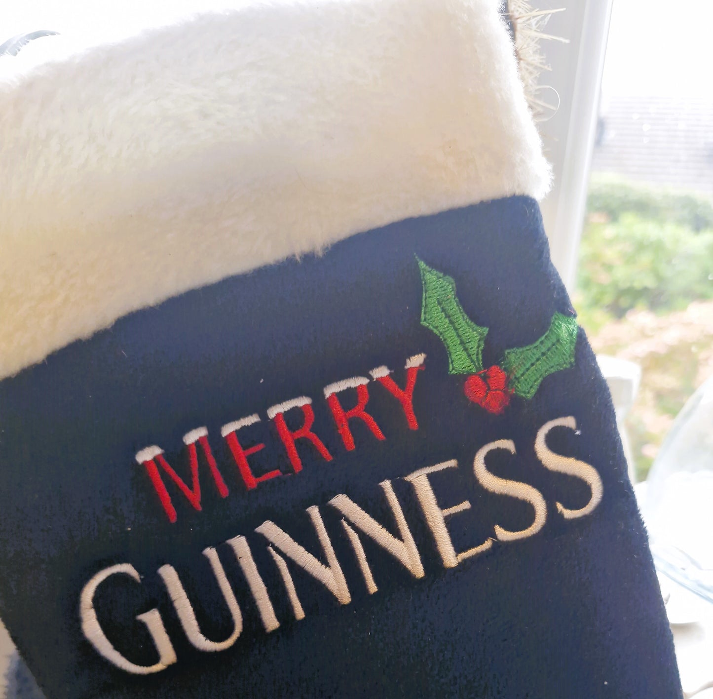 Guinness Christmas Stocking, Unique, Quirky, Vintage