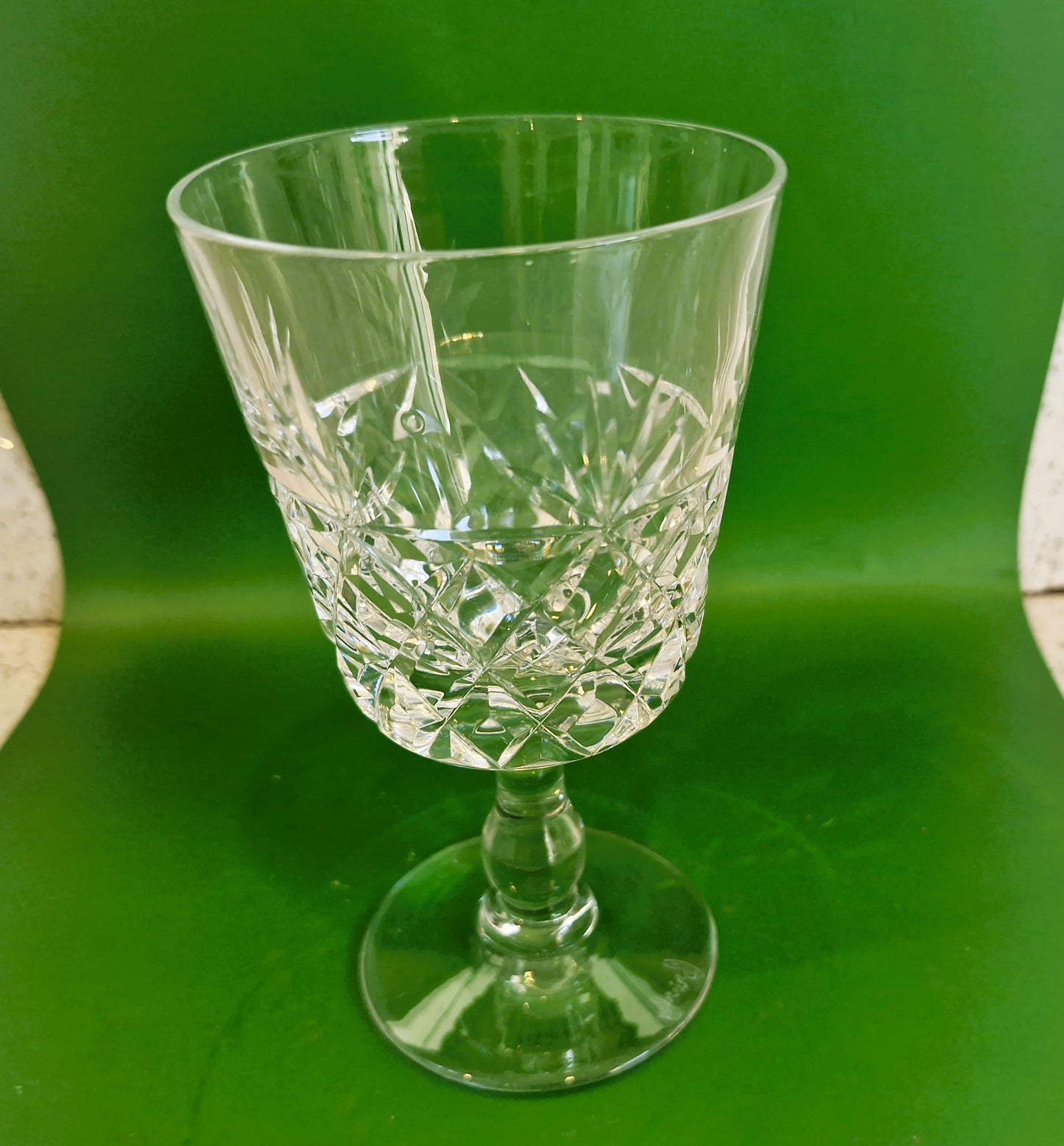 Vintage Royal Brierley Crystal Wine Glasses - 'Bruce' Pattern, Made in England