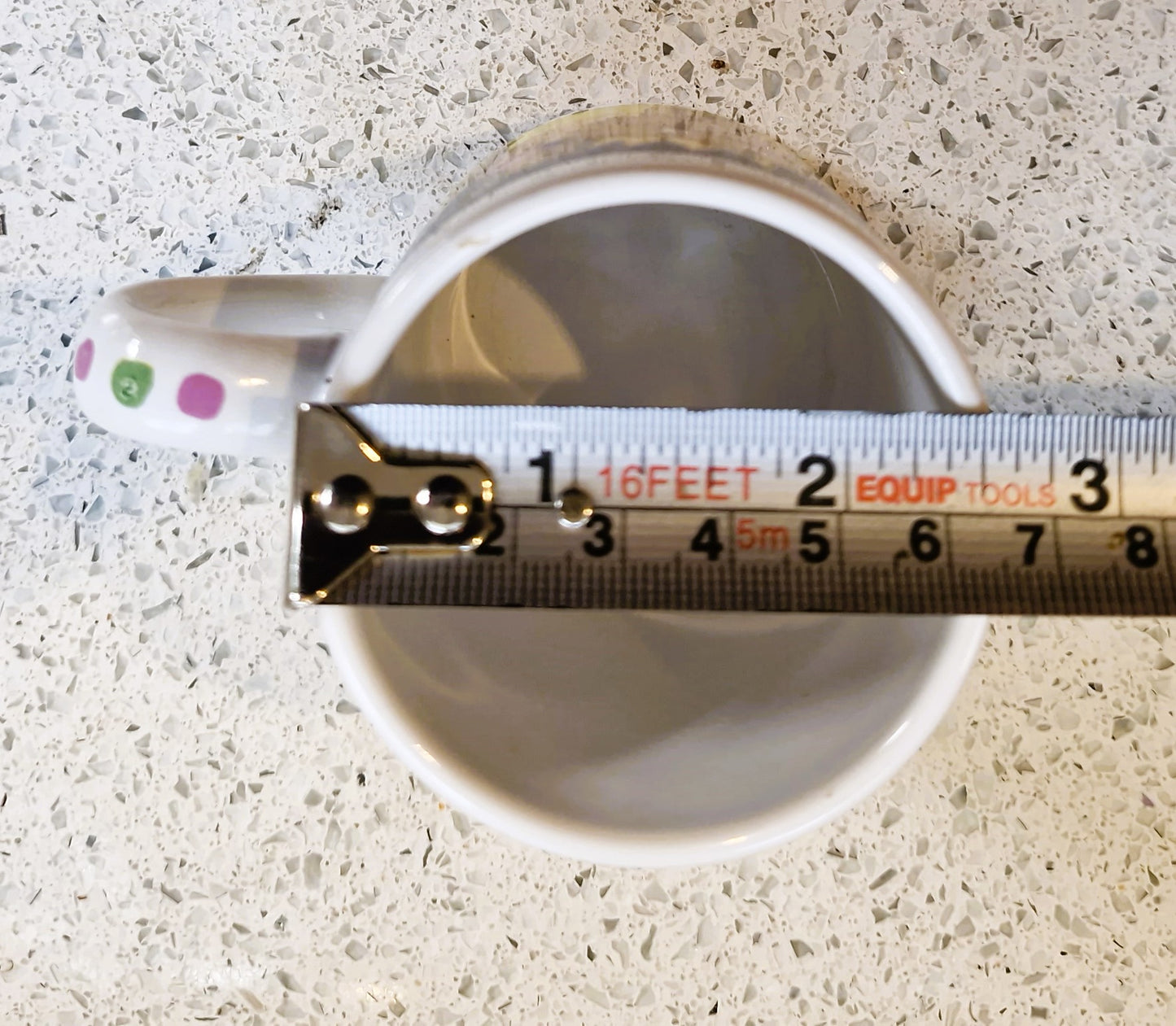 Vintage childrens mug: Lion and Girl, Unicef, N. Costa, Italy