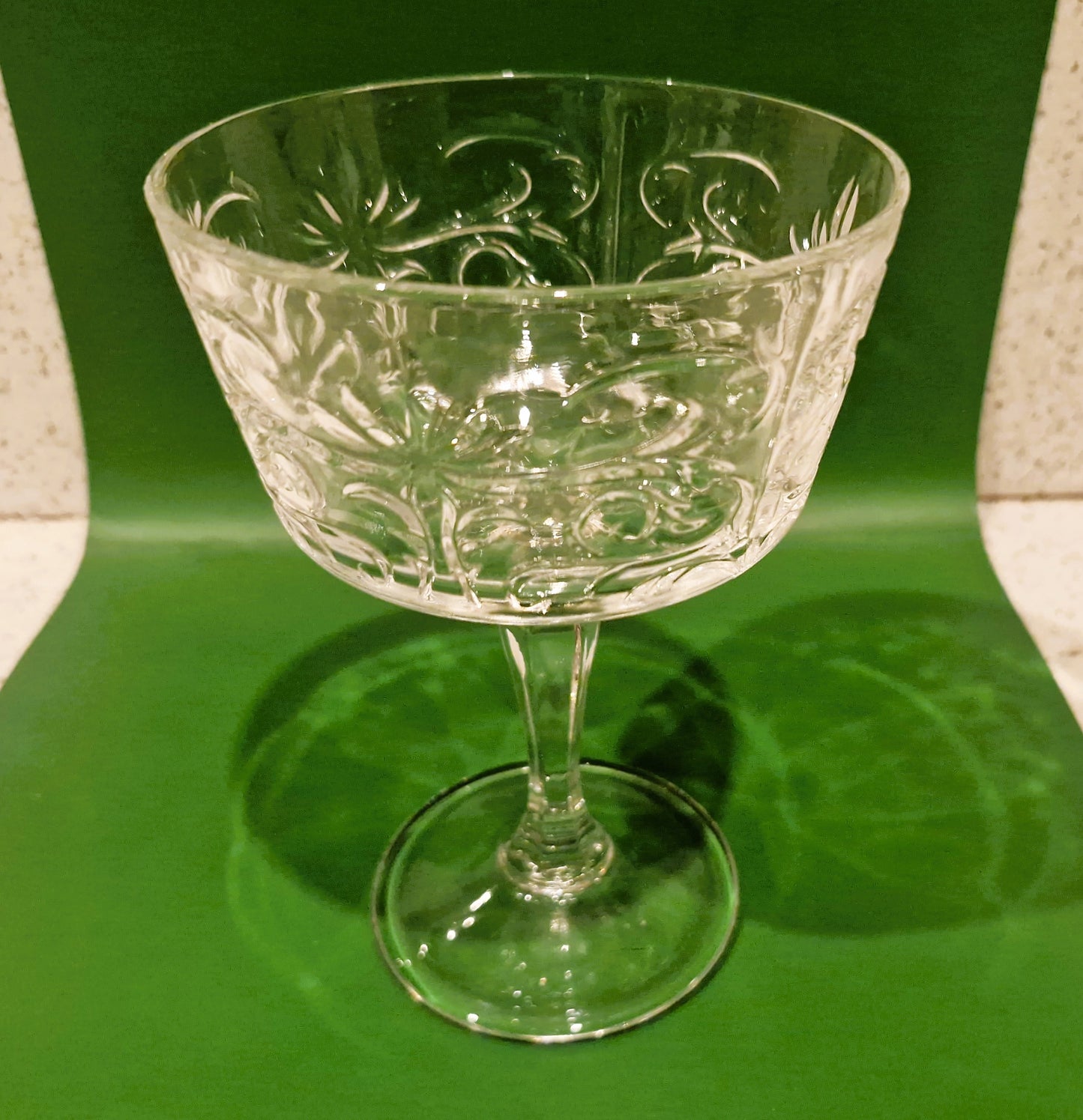 Vintage Italian Crystal Champagne Glasses, Champagne Coupes, RCR Royal Crystal Rock
