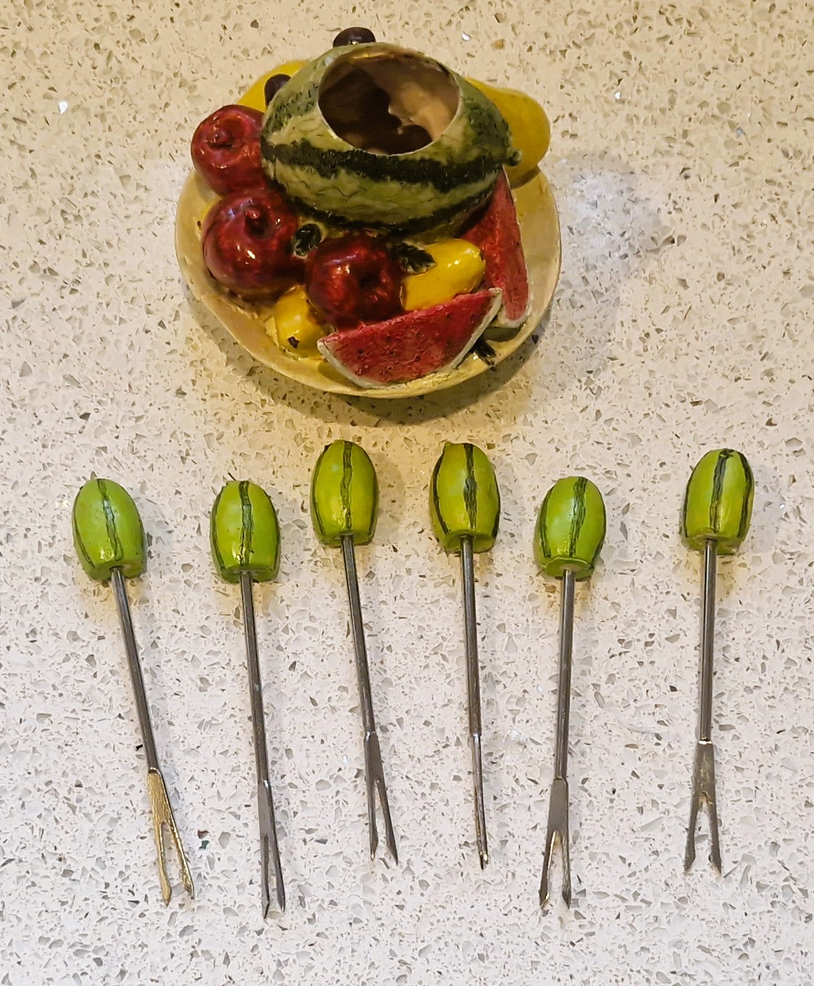 Vintage watermelon Cocktail Picks: Cocktail Bar, Cocktail Sticks, Barware, Pickle Forks, Picks