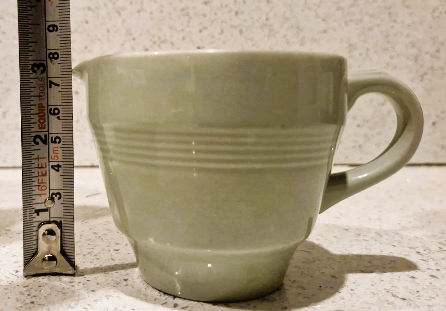 Wood's Beryl Ware jug, Woods Ware, Beryl ware, 1960s, Milk Jug, Beryl green, Made in England