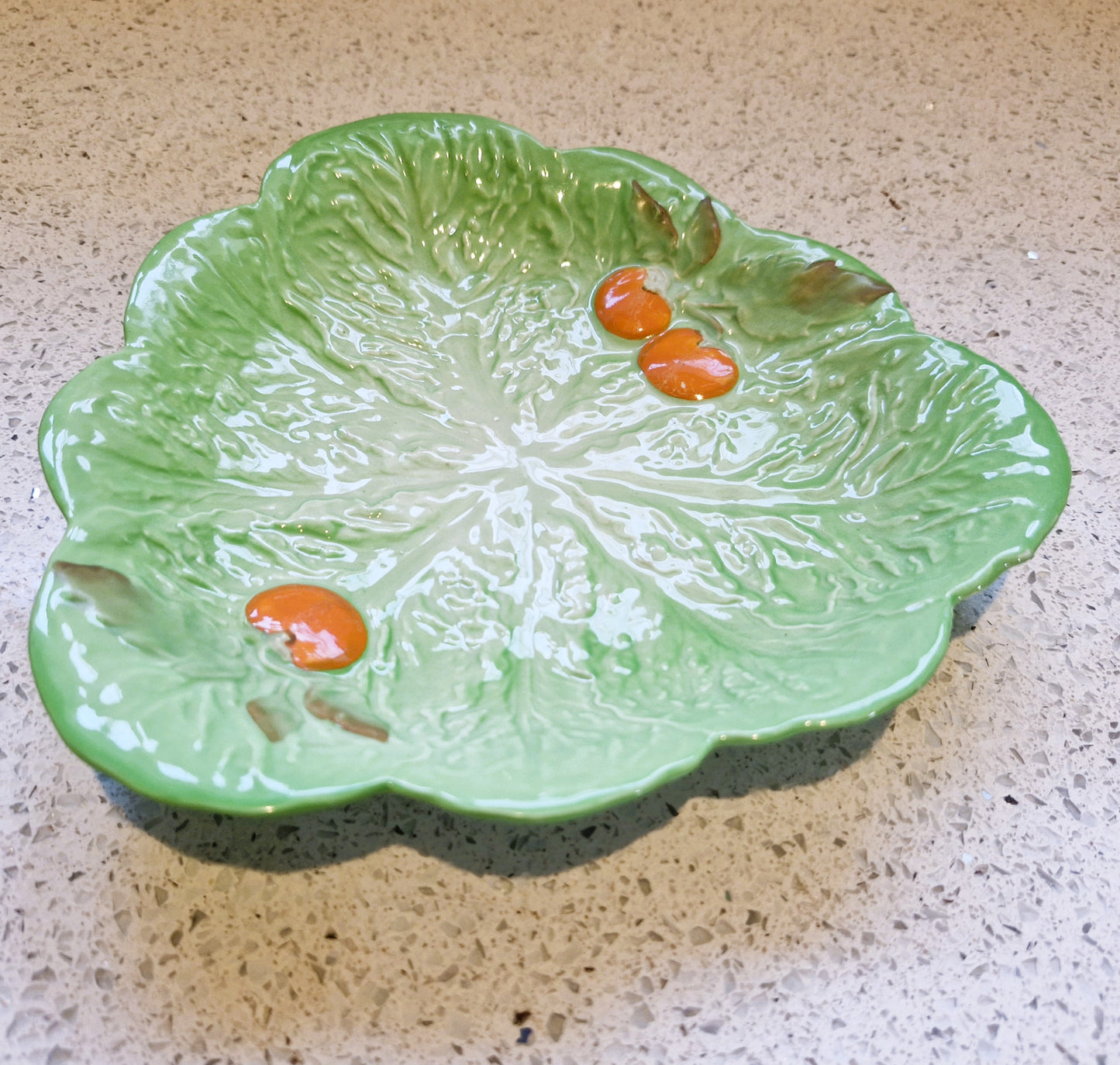 Carltonware Lettuce Leaf Plate, Cabbage Leaf plate, Saladware, Salad ware, Salad plate, Carltonware, Mid century, Lettuce, Cabbage