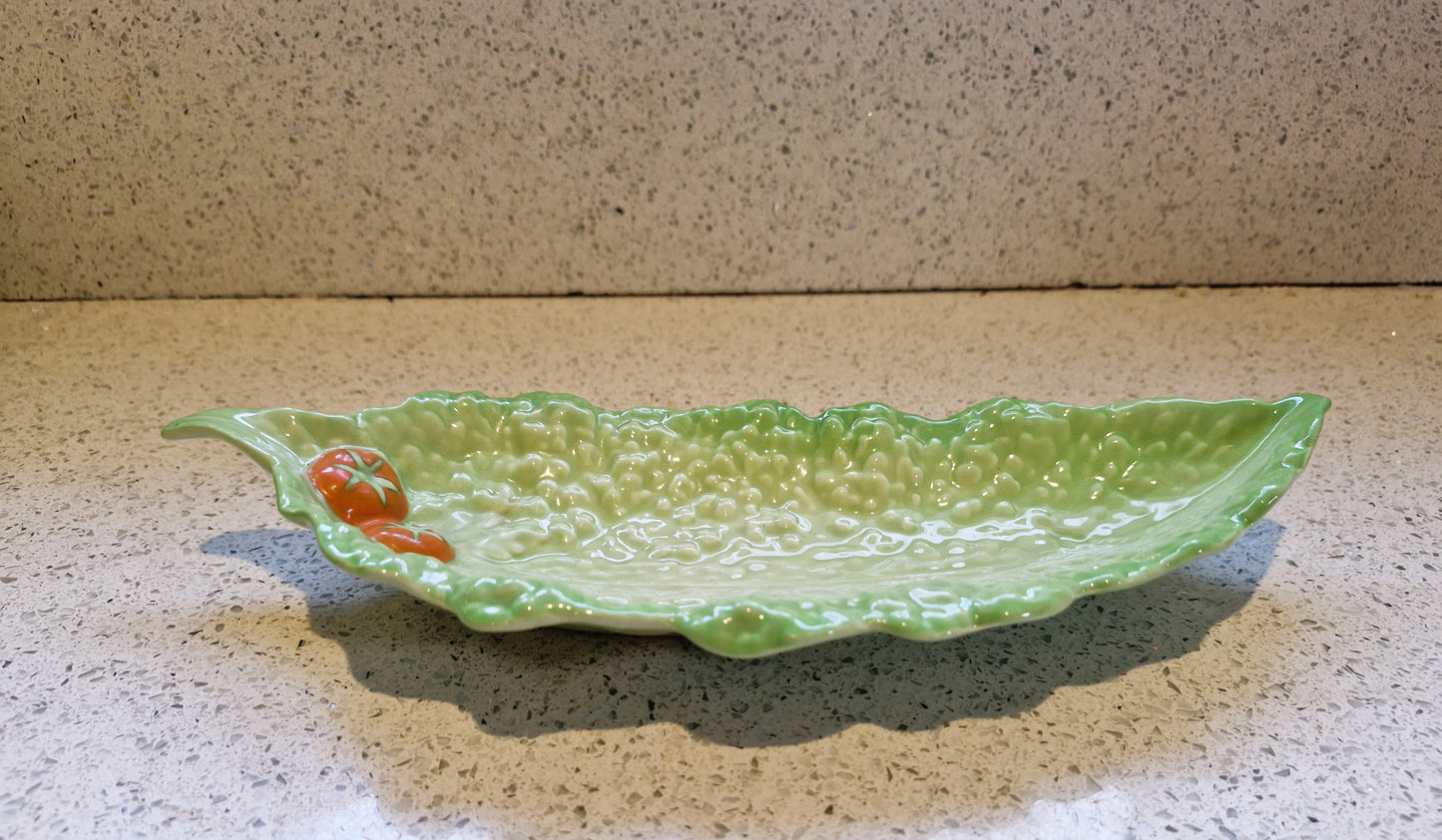 Carltonware Lettuce Leaf Plates, Cabbage Leaf plates, Saladware, Salad ware, Salad plates, Carltonware, Mid century, Lettuce, Cabbage