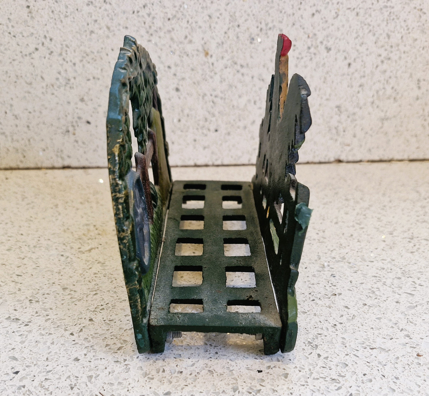 Cockerel Napkin Holder, Cast Iron, Rooster Napkin Holder, Letter Rack, Farmhouse Kitchen, Chicken, Rooster, Napkin Dispenser, Vintage