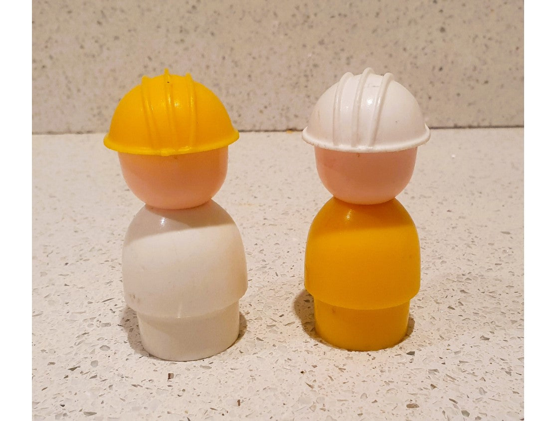 Fisher-Price Jumbo Little people, Construction Workers, Fisher Price Jumbo Little People