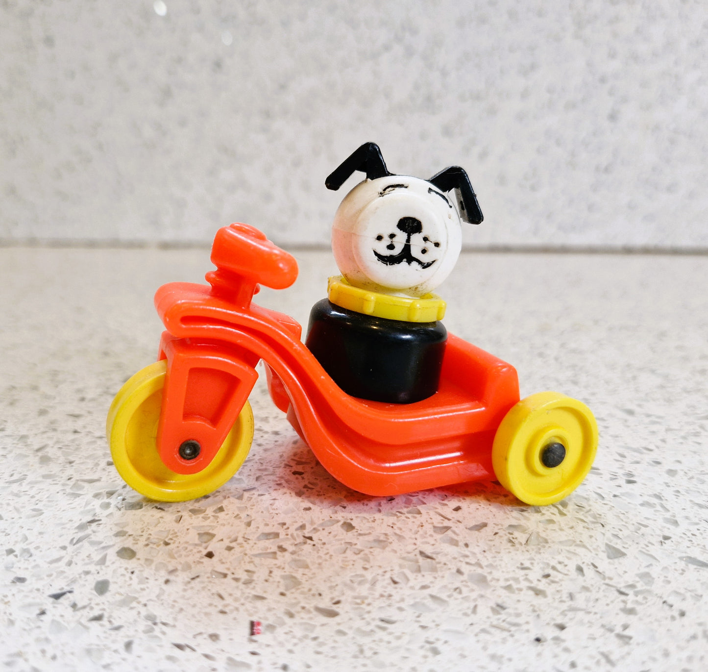 Fisher-Price Dog, Nursery Toy, Dog on a trike, Vintage 80s Fisher price toys, Fisher Price Little People