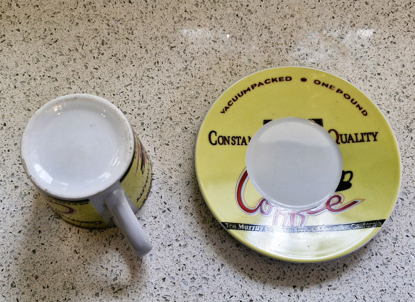 Premium Grind Quality Coffee Mug, Vintage, 1996, Bright, Quirky, Retro, Tommy's Coffee