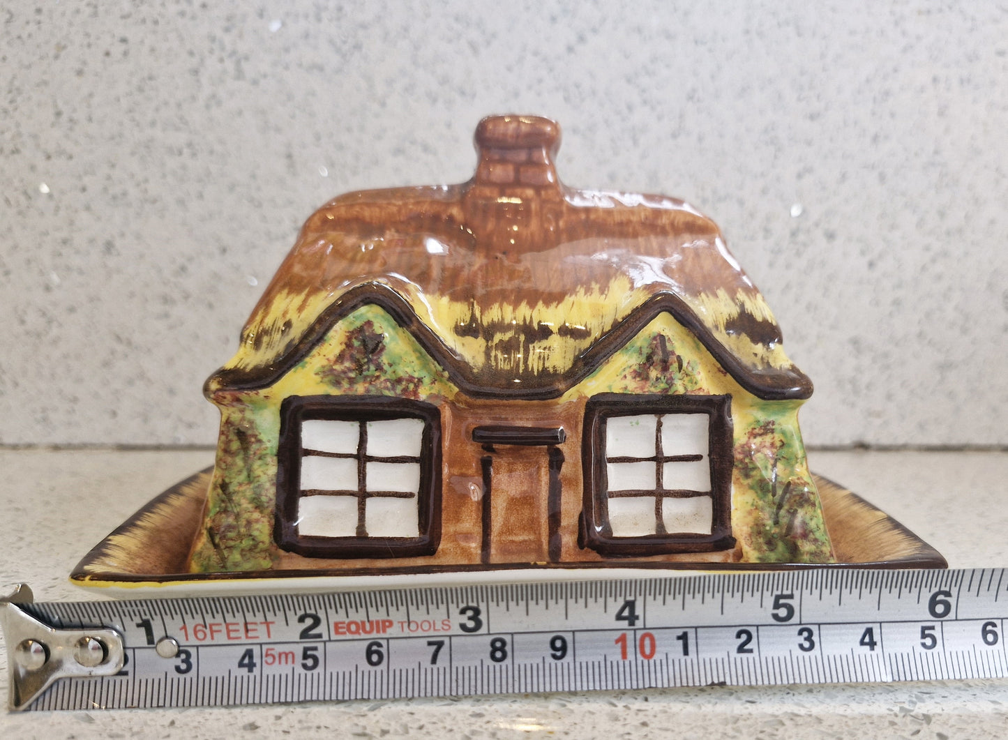 Kensington Price, Cottage Shaped Butter Dish, Cottage Ware Butter Dish, Vintage Butter Dish, Hand painted