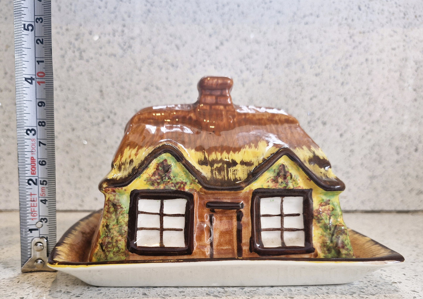 Kensington Price, Cottage Shaped Butter Dish, Cottage Ware Butter Dish, Vintage Butter Dish, Hand painted