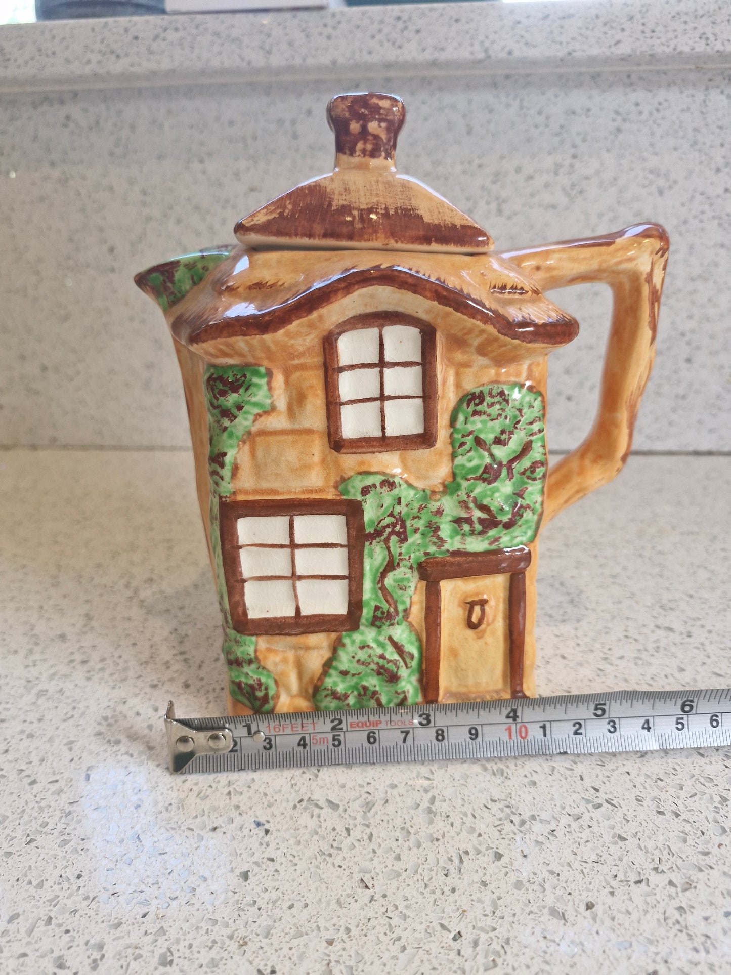 Cottage Shaped teapot, Cottage Ware Teapot, Westminster, Vintage Teapot, Hand painted