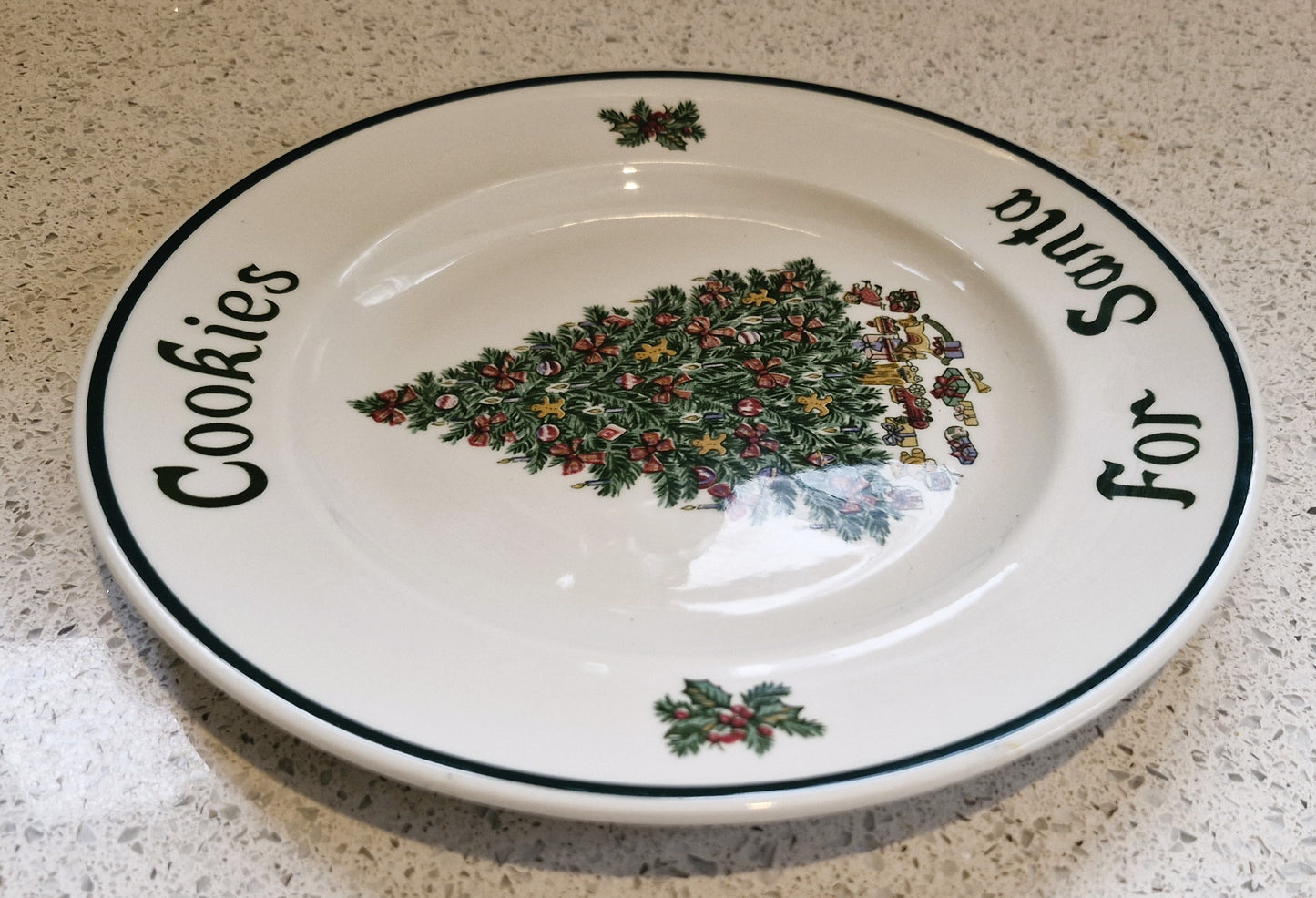 Santa Cookie Plate, Johnson Bros, Made In England,