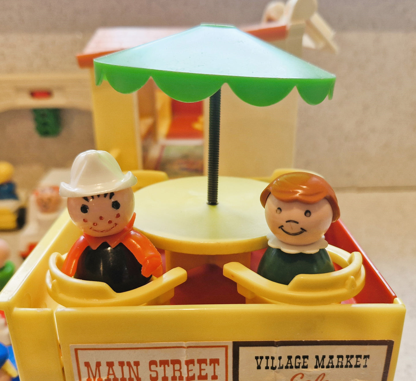 Fisher Price Main Street, Fisher Price, Vintage, Main Street, RIESIGES Set, Vintage Fisher Price Spielzeug