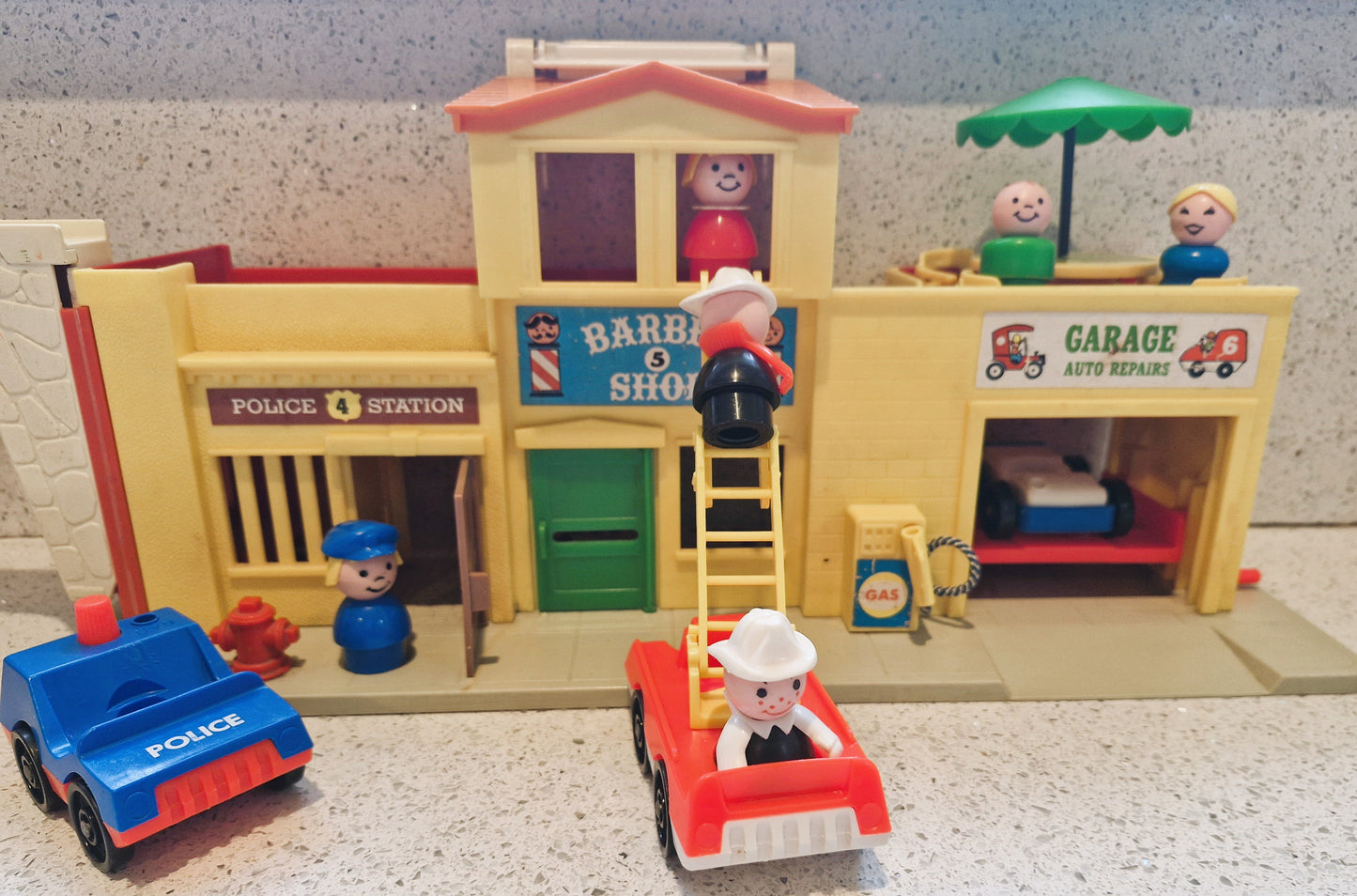 Fisher Price Main Street, Fisher Price, Vintage, Main Street, RIESIGES Set, Vintage Fisher Price Spielzeug