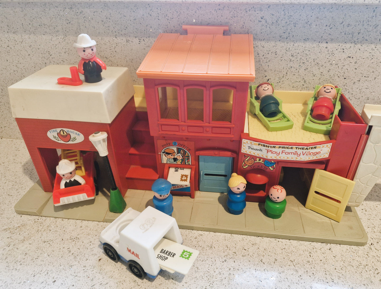 Fisher Price Main Street, Fisher Price, Vintage, Main Street, RIESIGES Set, Vintage Fisher Price Spielzeug