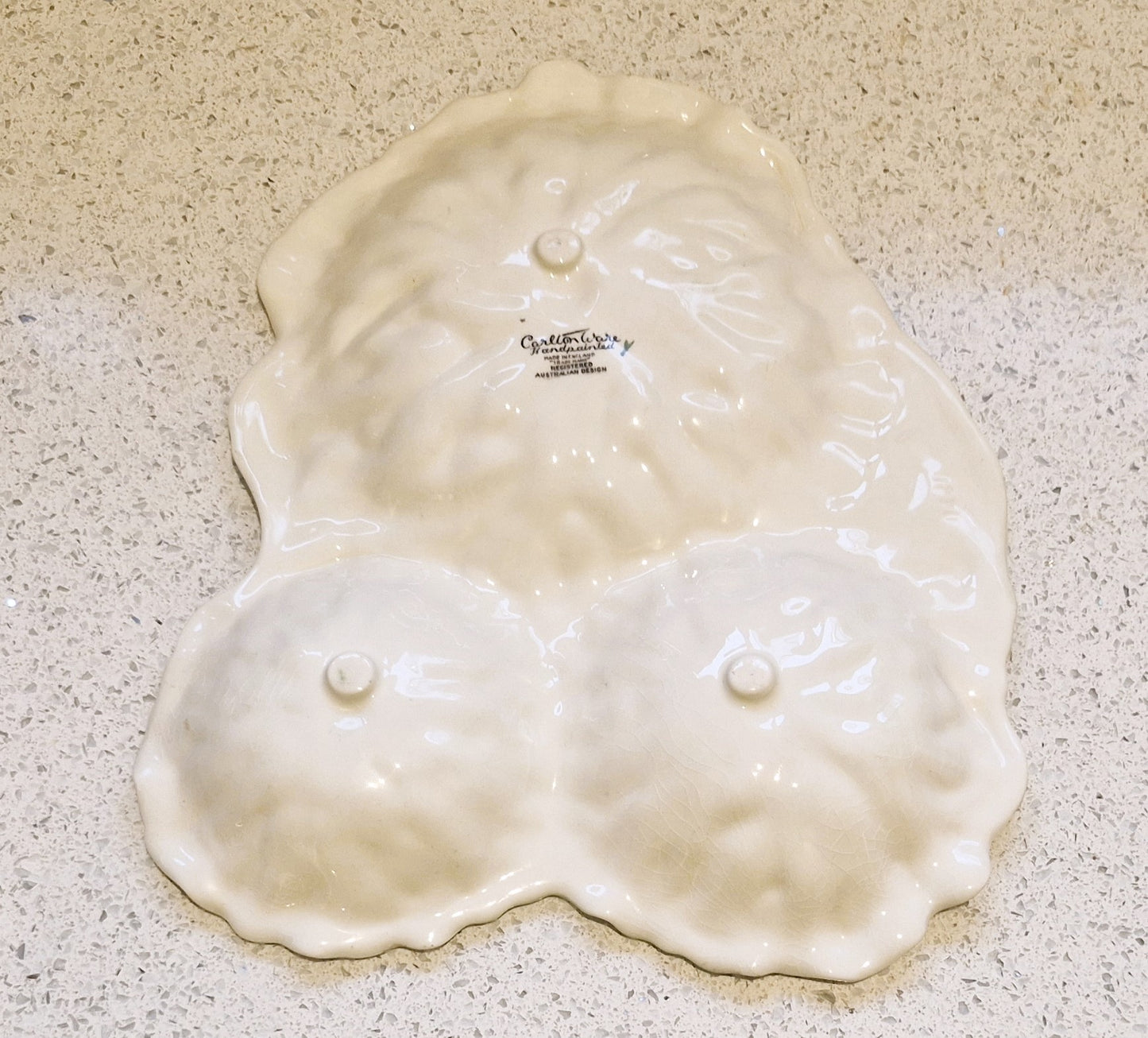 Carltonware 3 Section Platter, Poppy Pattern. Carltonware Poppy Pattern Plate, Carltonware dish, Green, Australian design, Buttercup