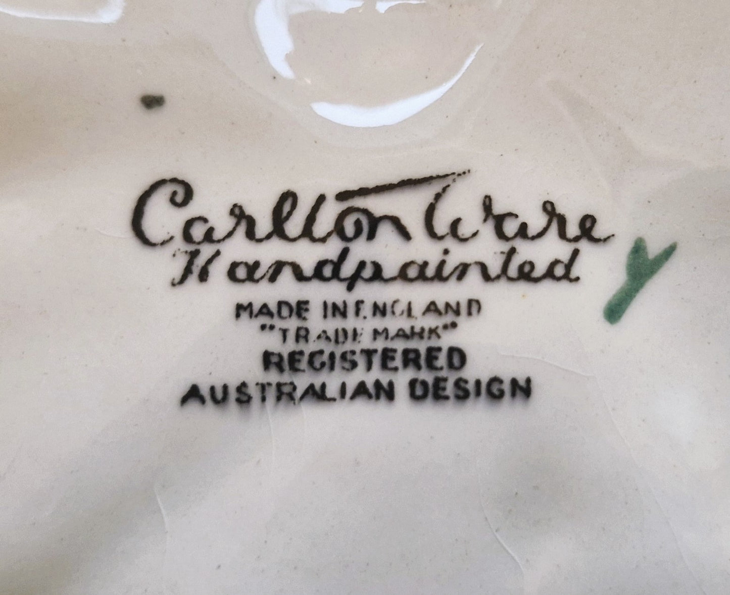 Carltonware 3 Section Platter, Poppy Pattern. Carltonware Poppy Pattern Plate, Carltonware dish, Green, Australian design, Buttercup