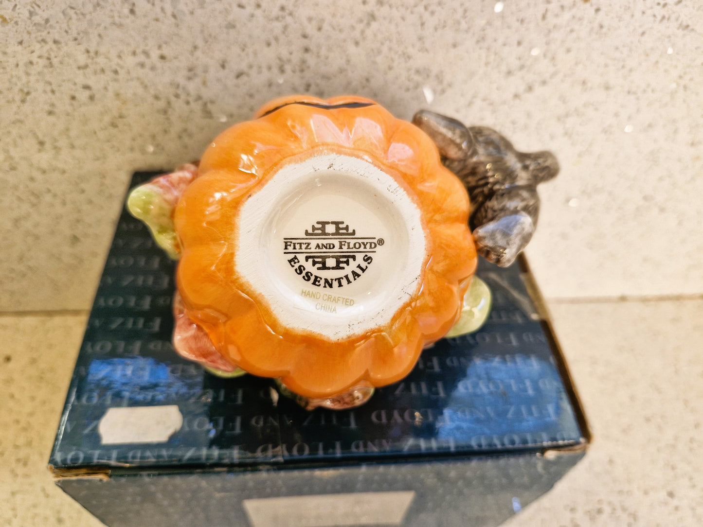 Fitz and Floyd Halloween Candle, Fitz and Floyd Cat, Fitz and Floyd Pumpkin, Vintage Fitz and Floyd, Fitz & Floyd