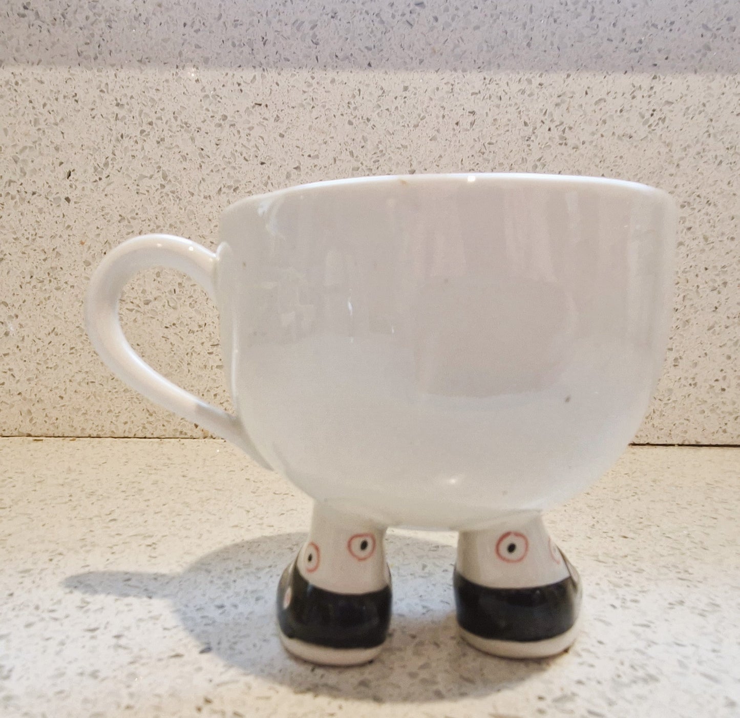 Carltonware Walking Mug, Carltonware Mugs on Legs, Mug, Black Feet, Carltonware, Walking Mugs