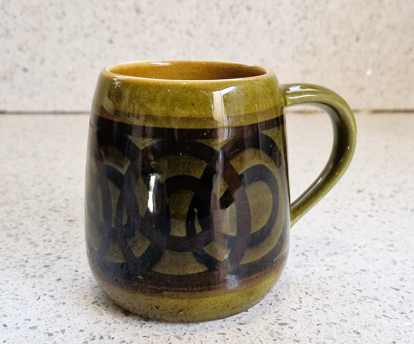 Brixham Pottery Mug, Vintage, Brixham Pottery, Mid Century, Devon, Made in England, English Mid century Pottery, Green