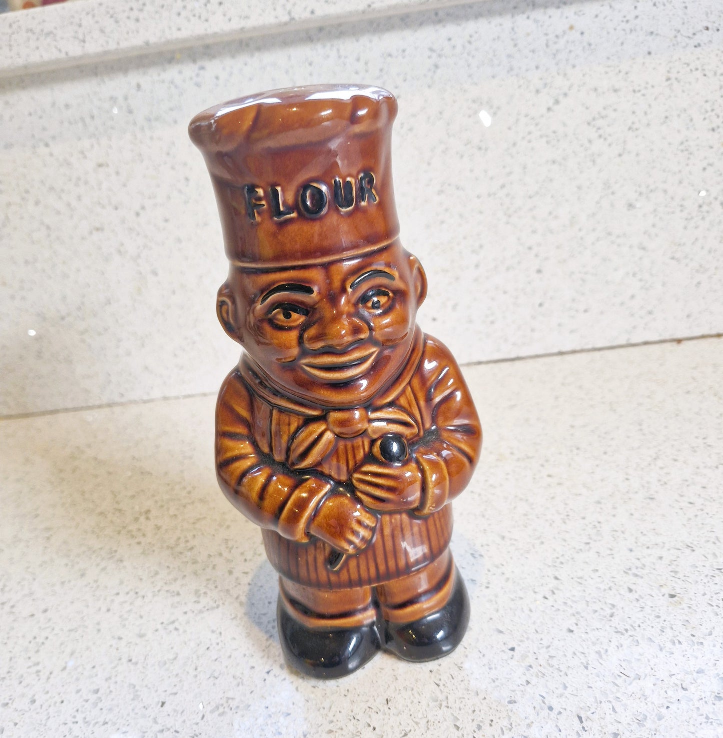 Vintage English Flour Shaker, Flour Sifter, Ceramic, Mid century, Vintage Baking, Vintage Baker, Price & Kensington, Kitchenalia