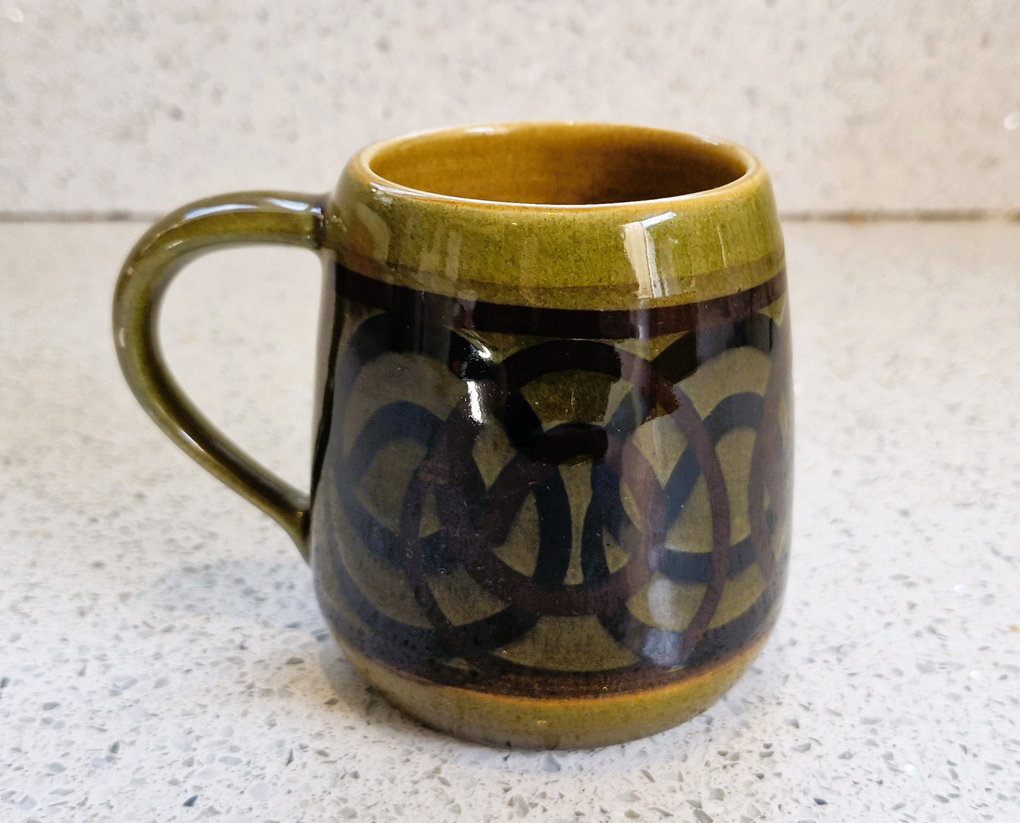 Brixham Pottery Mug, Vintage, Brixham Pottery, Mid Century, Devon, Made in England, English Mid century Pottery, Green