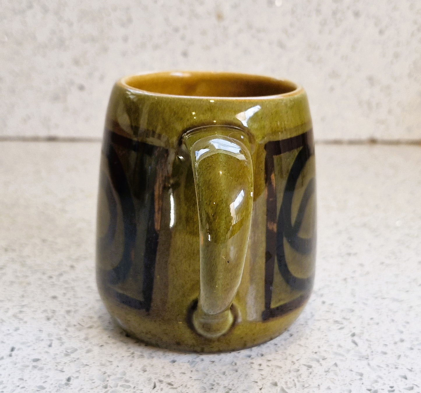 Brixham Pottery Mug, Vintage, Brixham Pottery, Mid Century, Devon, Made in England, English Mid century Pottery, Green