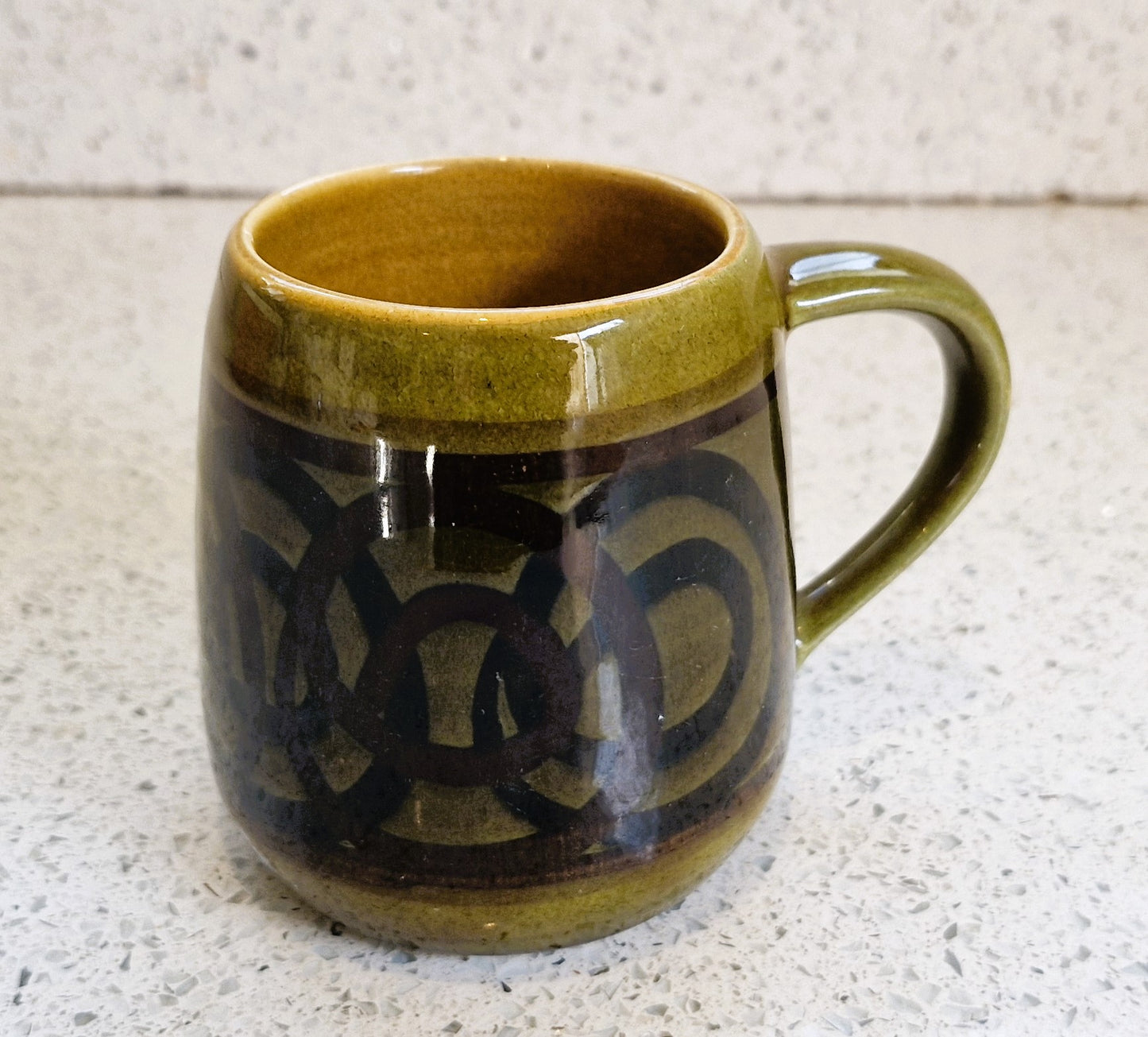 Brixham Pottery Mug, Vintage, Brixham Pottery, Mid Century, Devon, Made in England, English Mid century Pottery, Green