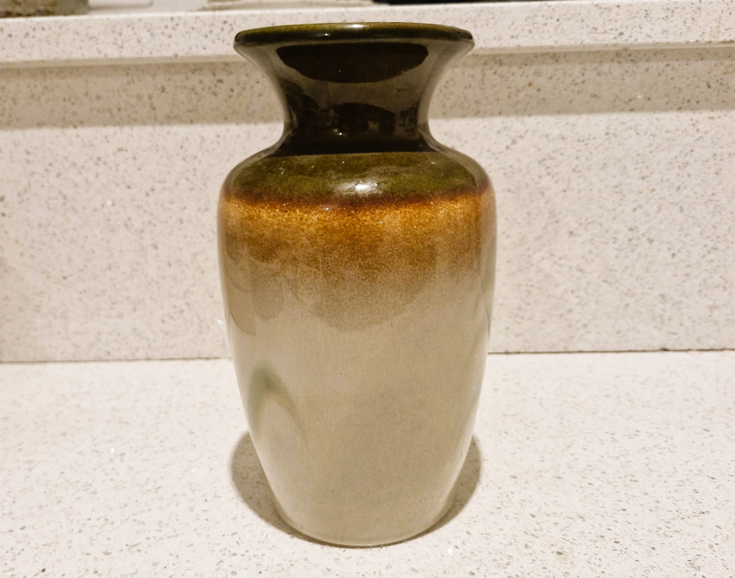 West Germany ceramic vase, West German Ceramic, 202-24, WGP, 60s, Mid century Vase, Browns, Organic
