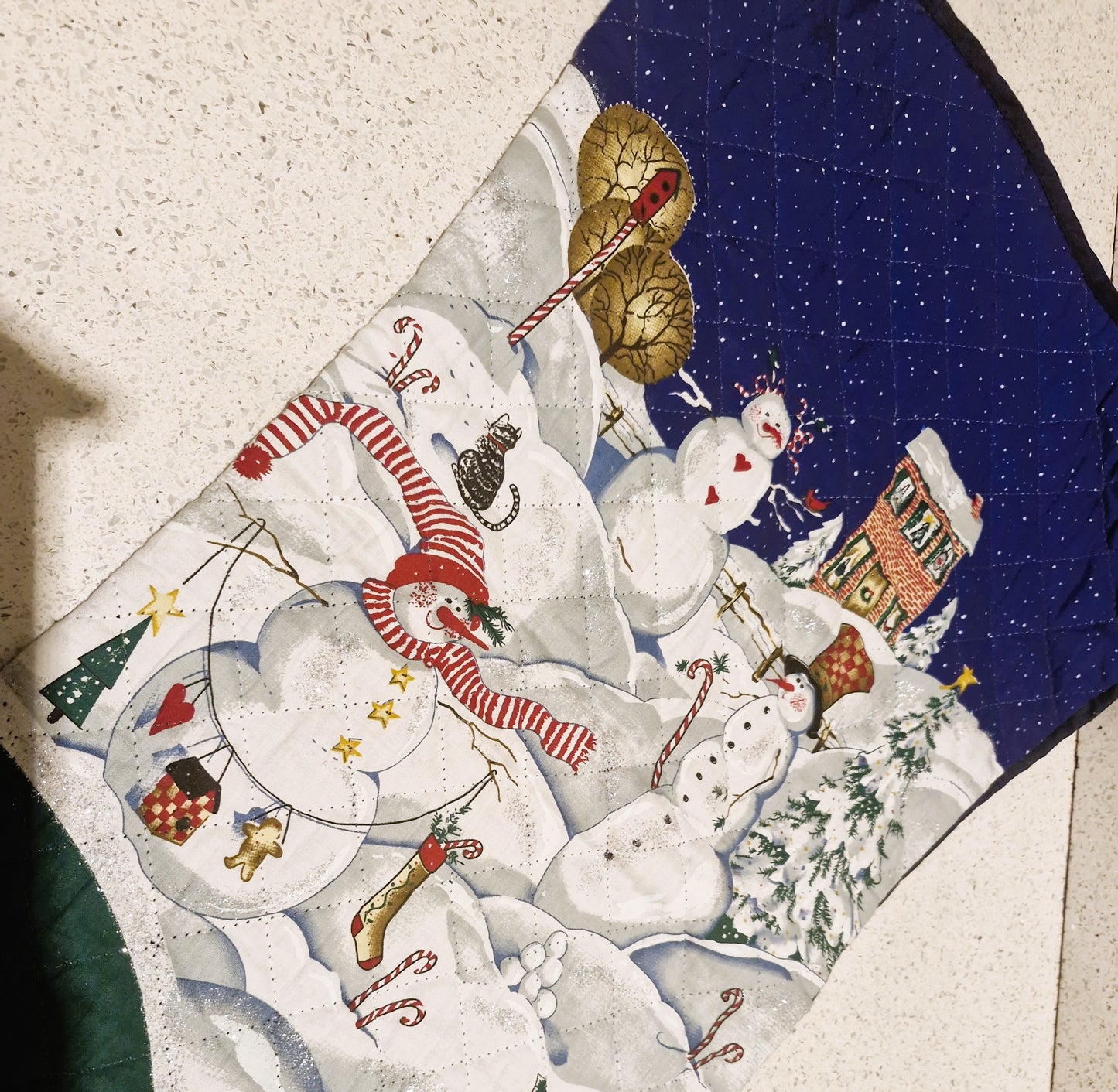 Extra Large Christmas Stocking, Large Christmas Stocking, Snowman, The Snowman, Vintage Christmas Stocking