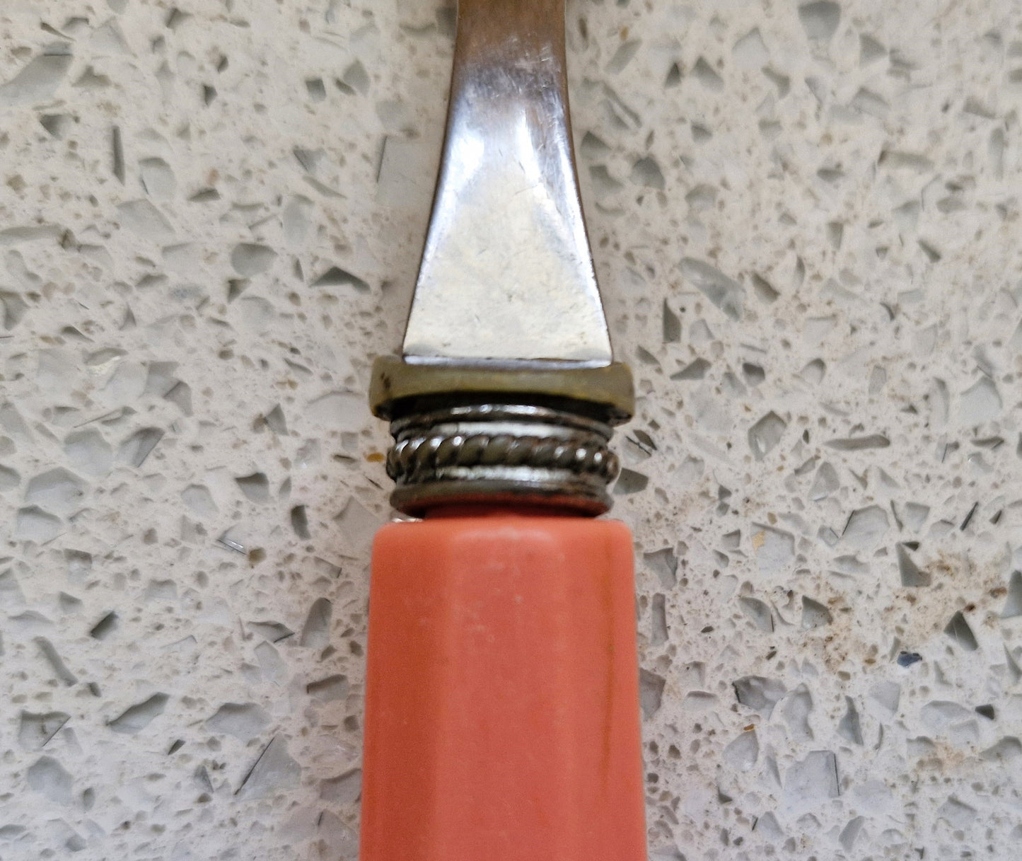 Vintage, 1960s Cutlery, 60s Kitchenalia, 60s Spoons, 60s Forks, Pink, Green Stainless Steel, original 1960s, Cutlery, 60s Kitchen