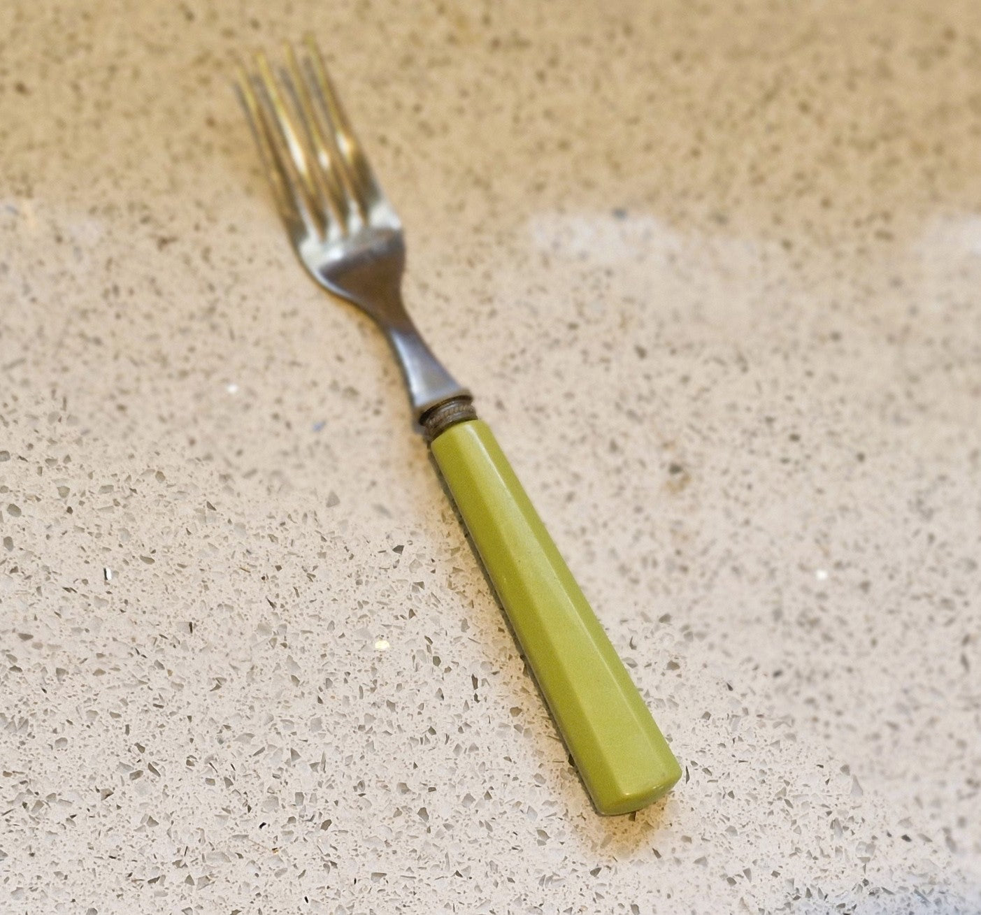 Vintage, 1960s Cutlery, 60s Kitchenalia, 60s Forks, Green Stainless Steel, original 1960s, Cutlery, 60s Kitchen