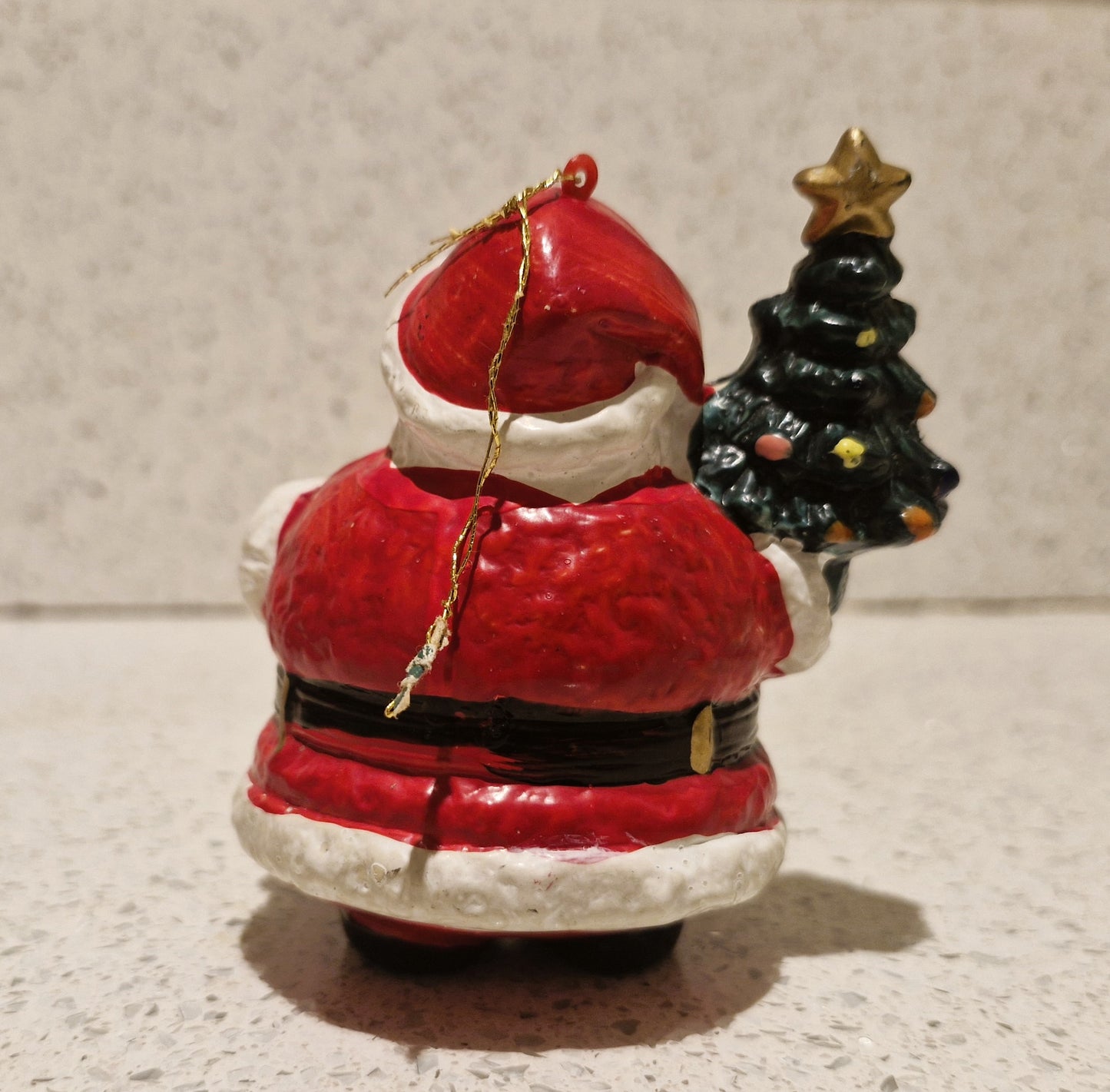 Vintage Christmas Tree Decoration, Vintage Christmas Decorations, Vintage, Santa, tree decoration, hanging, Papier Mache