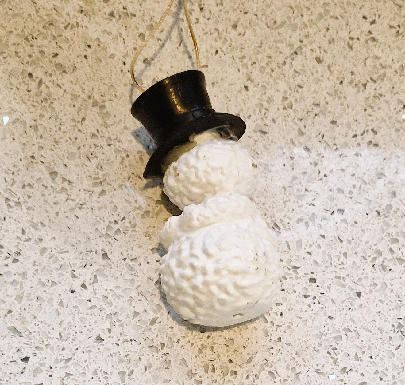 Vintage Christmas Decorations, Vintage Christmas Tree Decorations, Vintage Baubles, Snowman, in Top Hat