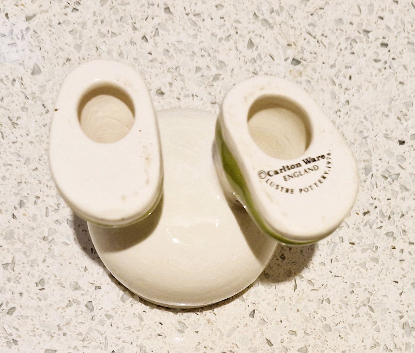 Carltonware Walking Egg Cup, Carlton ware, Egg Cup on Legs, Walking egg cup, ceramic, Green