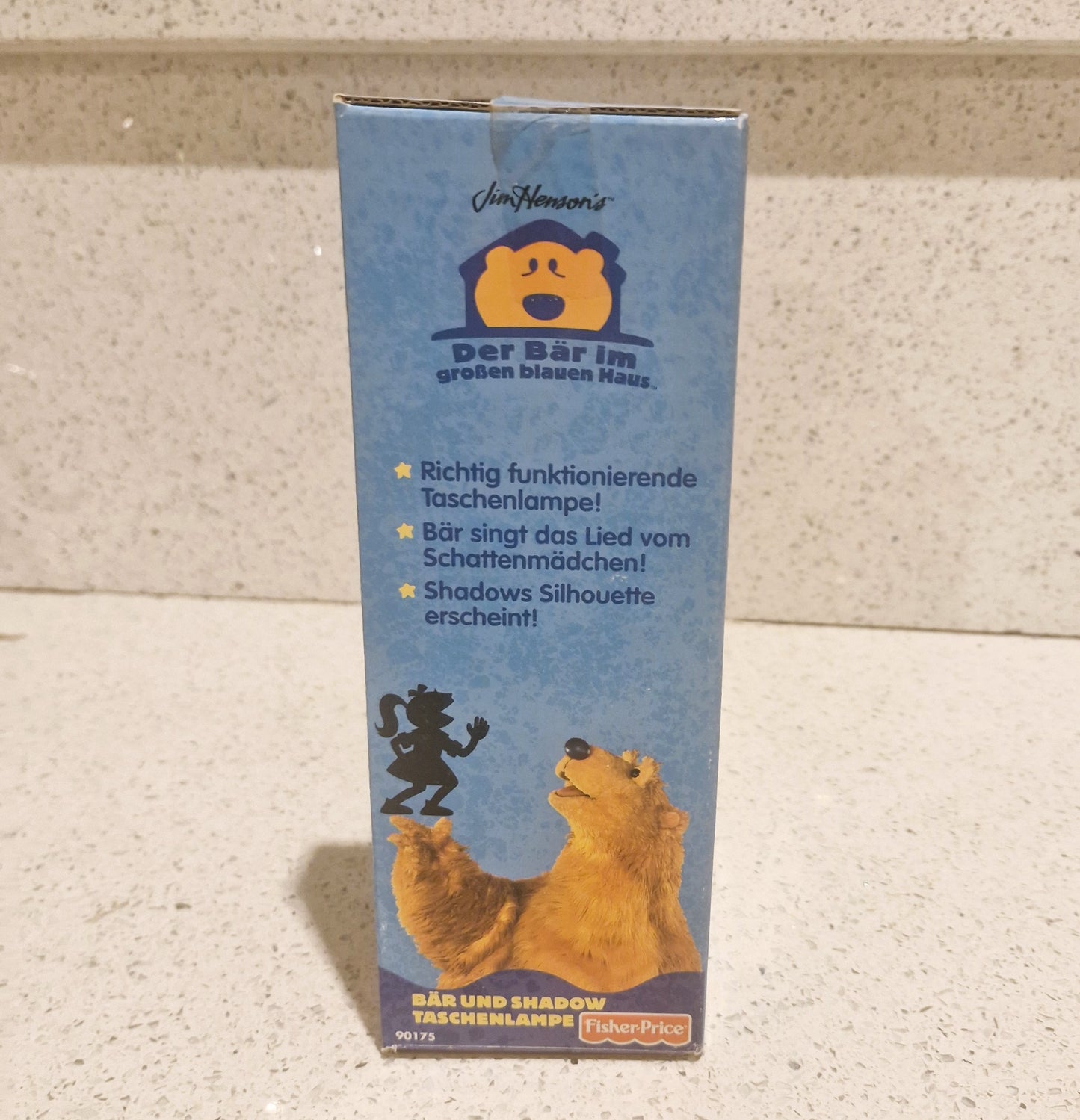 Bear in the Big Blue House, Talking, Where is Shadow, Torch, Light-up, Jim Henson, German, Der Bär im großen blauen Haus, Germany, Gift, Toy