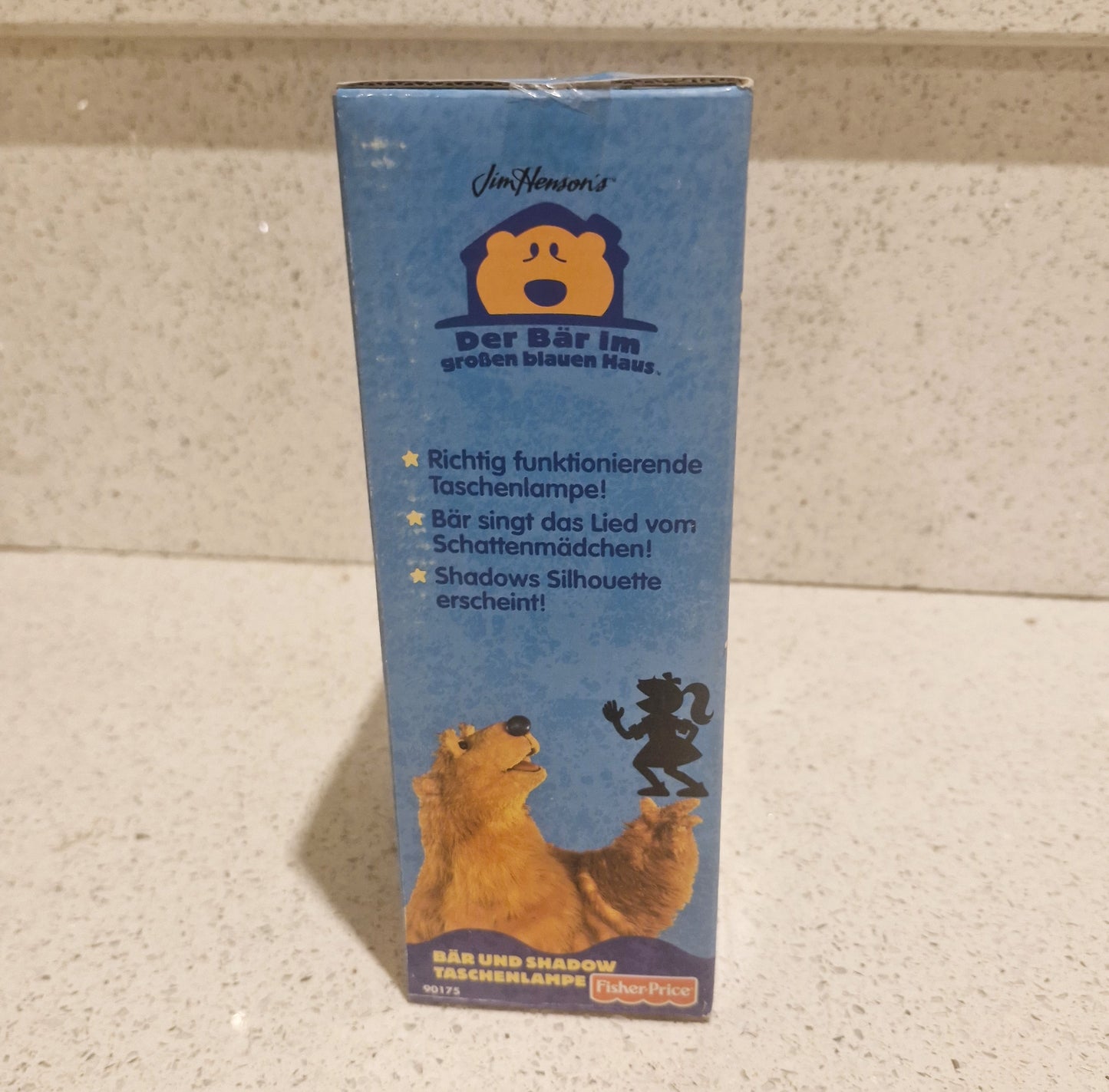 Bear in the Big Blue House, Talking, Where is Shadow, Torch, Light-up, Jim Henson, German, Der Bär im großen blauen Haus, Germany, Gift, Toy