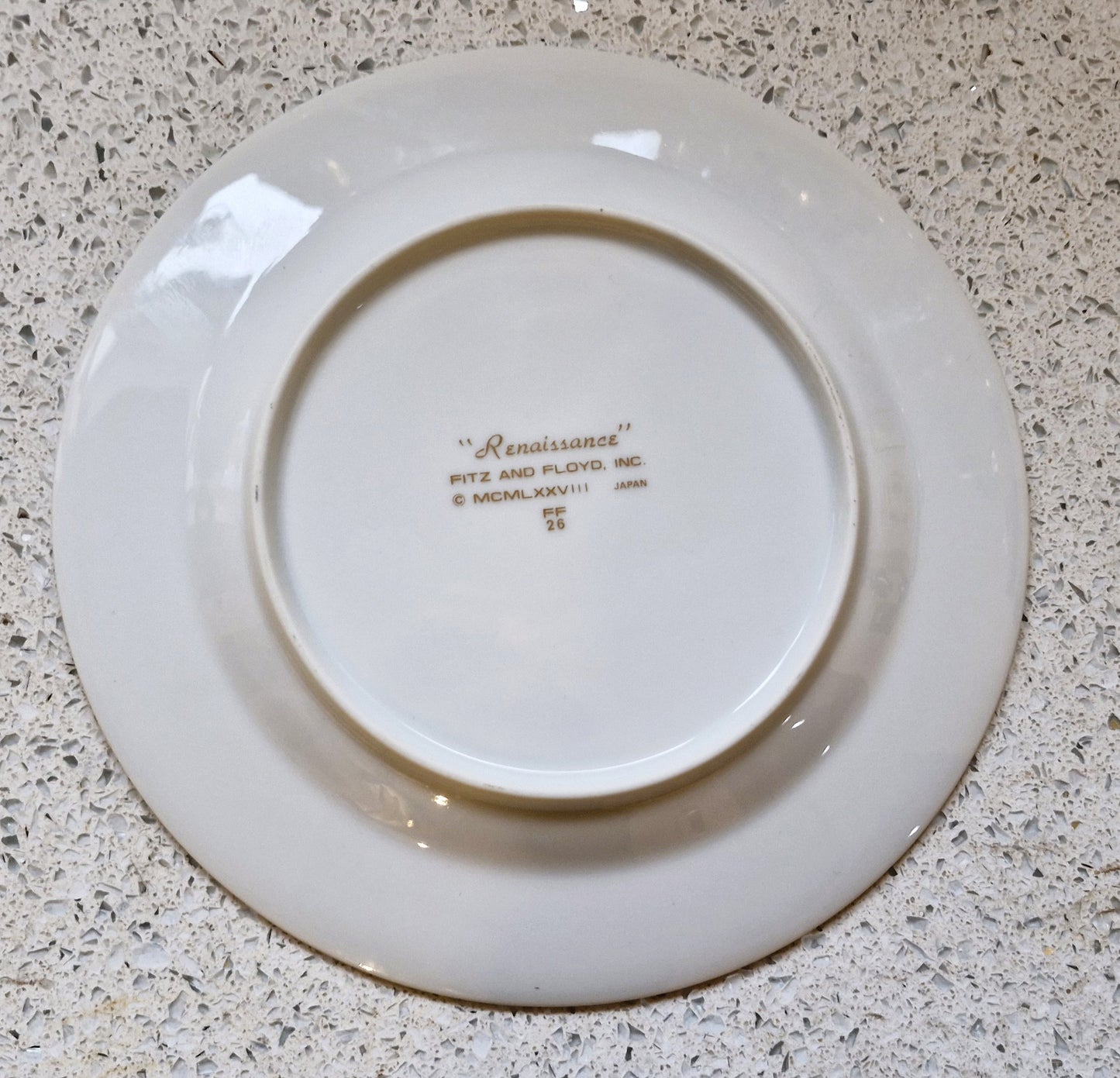 Fitz and Floyd Renaissance, Green, Gold, White, Side Plates, FITZ & FLOYD, Vintage, Renaissance Pattern, renaissance, Excellent, 6.5Inch