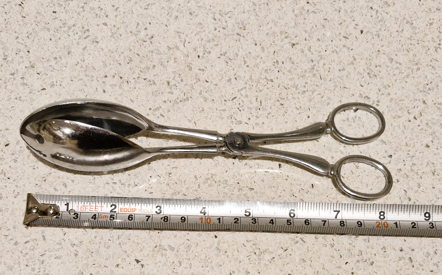 Silver Salad Serving Tongs, England, Very Good Condition, Vintage, Salad Servers